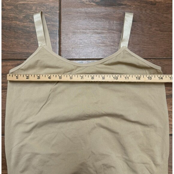 Ultra Teeze Maternity Beige Tan Tank Top One Size Lightweight Soft Stretchy - Picture 4 of 5